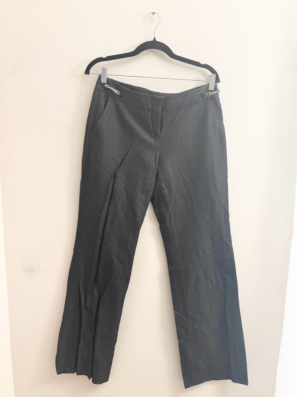 5/$15 🩷 MUST BUNDLE The Limited Black Textured Straight-Leg Trousers